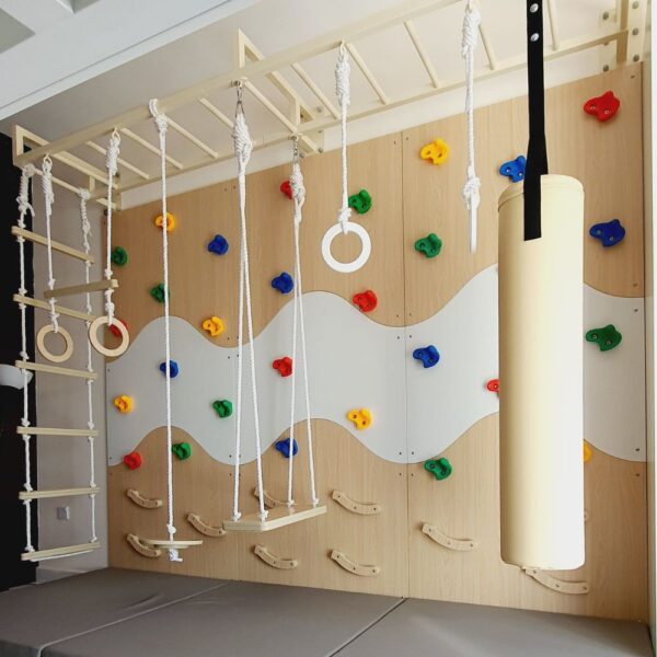 Multi Grip Climbing Wall With Accessories 3