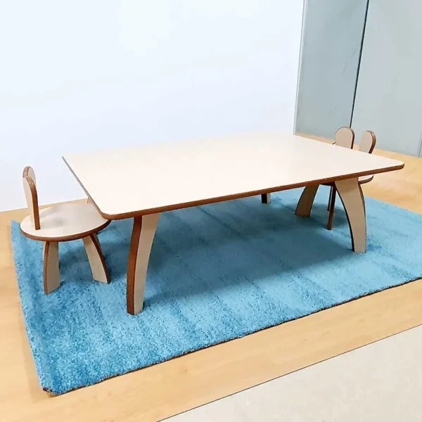 Rectangular Activity Bench & 2 Chair Set
