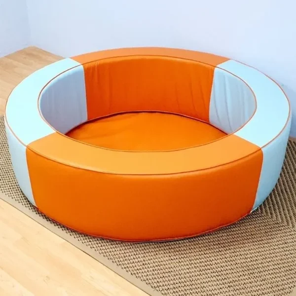 Round Ball Pool in Orange & Turquoise